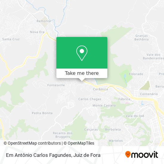 Em Antônio Carlos Fagundes map