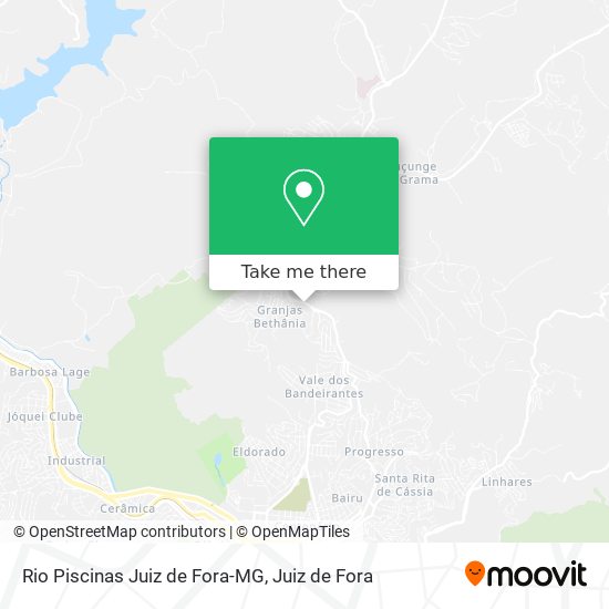 Rio Piscinas Juiz de Fora-MG map