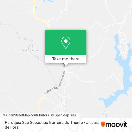 Paroquia São Sebastião Barreira do Triunfo - Jf map