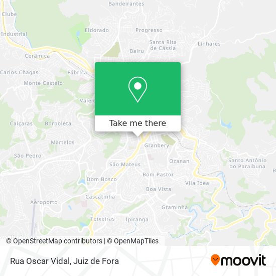 Rua Oscar Vidal map