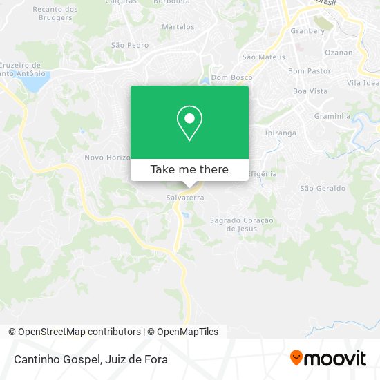 Mapa Cantinho Gospel