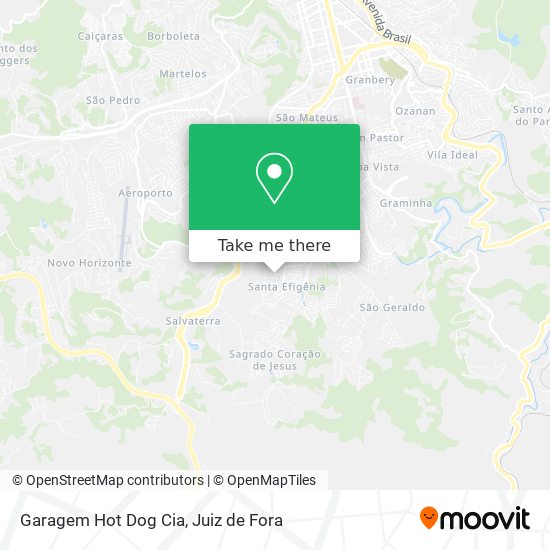 Mapa Garagem Hot Dog Cia