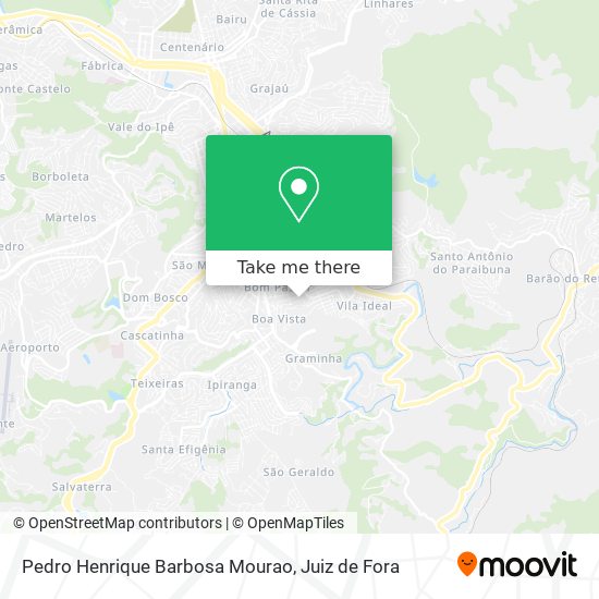 Pedro Henrique Barbosa Mourao map