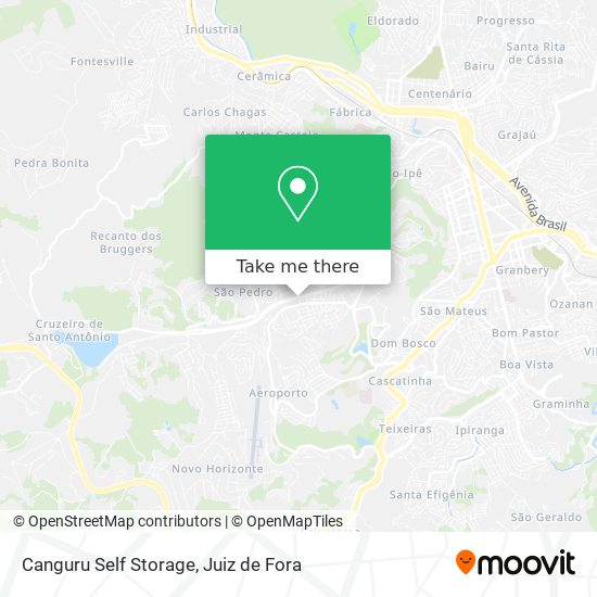 Canguru Self Storage map