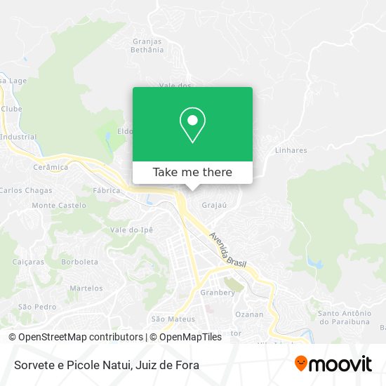Sorvete e Picole Natui map