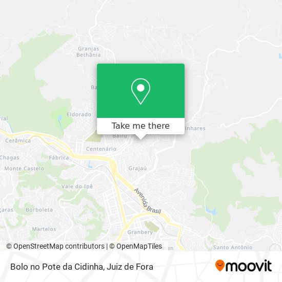 Bolo no Pote da Cidinha map