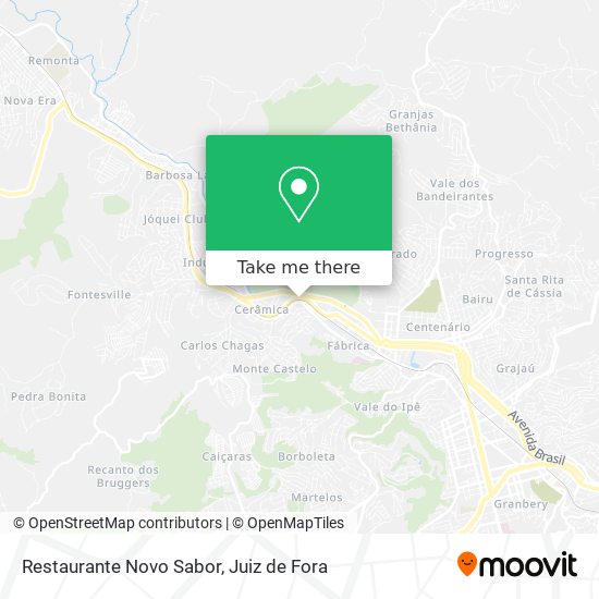 Mapa Restaurante Novo Sabor
