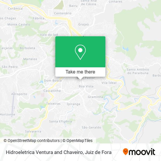 Hidroeletrica Ventura and Chaveiro map