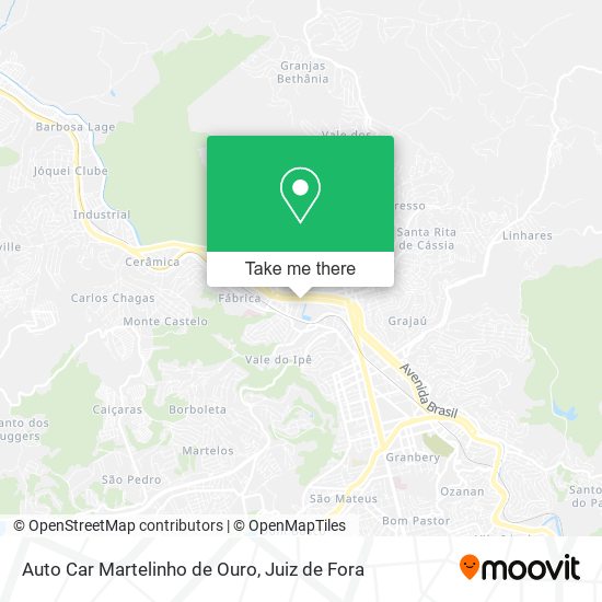 Mapa Auto Car Martelinho de Ouro