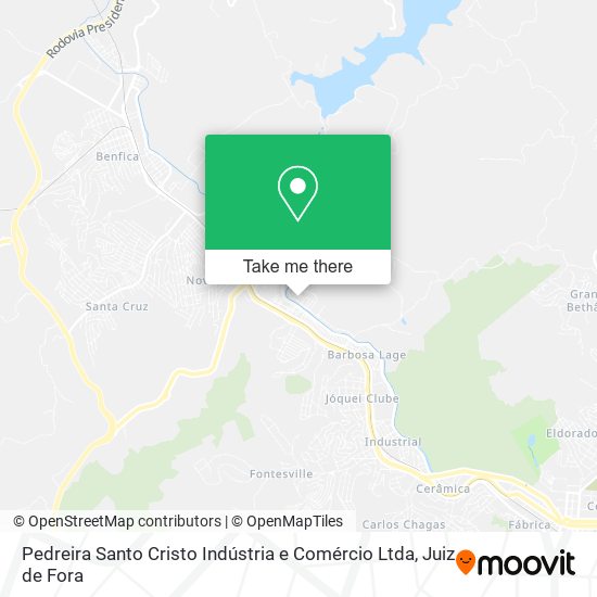 Pedreira Santo Cristo Indústria e Comércio Ltda map
