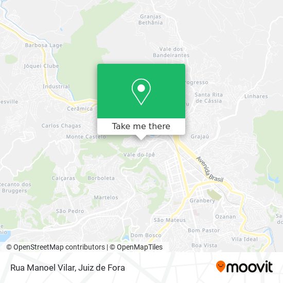 Mapa Rua Manoel Vilar