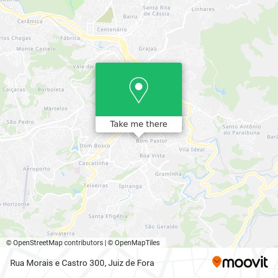 Mapa Rua Morais e Castro 300