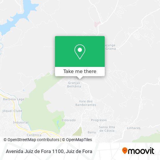 Avenida Juiz de Fora 1100 map