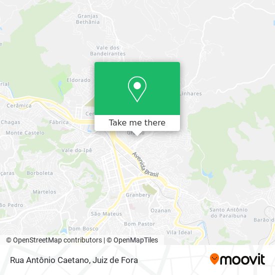 Rua Antônio Caetano map