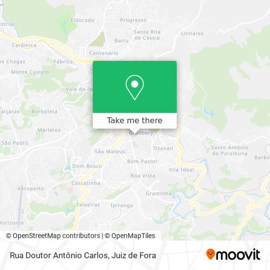 Mapa Rua Doutor Antônio Carlos