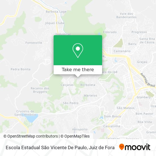 Mapa Escola Estadual São Vicente De Paulo