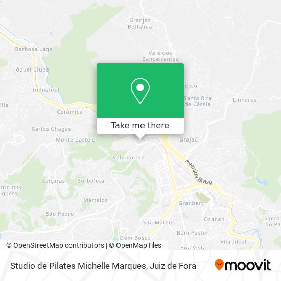 Mapa Studio de Pilates Michelle Marques