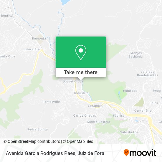 Mapa Avenida Garcia Rodrigues Paes