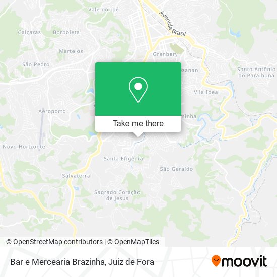 Mapa Bar e Mercearia Brazinha