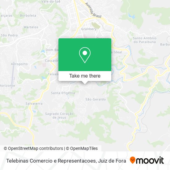 Telebinas Comercio e Representacoes map