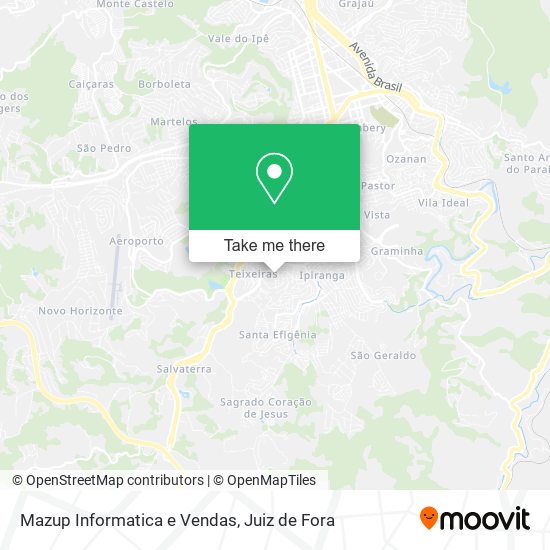 Mapa Mazup Informatica e Vendas