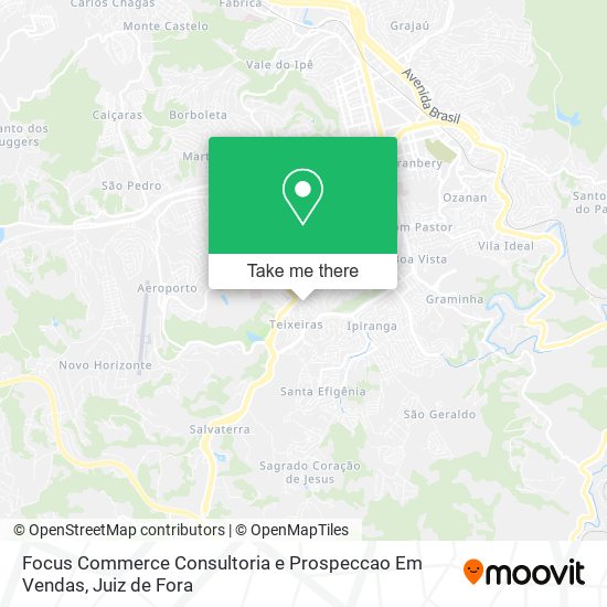 Mapa Focus Commerce Consultoria e Prospeccao Em Vendas