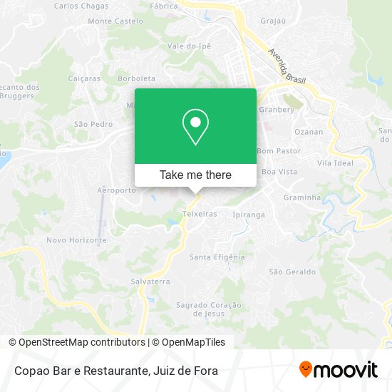 Mapa Copao Bar e Restaurante