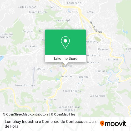Mapa Lumahay Industria e Comercio de Confeccoes