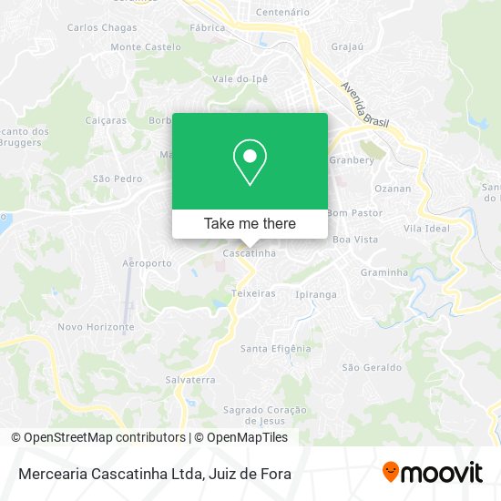 Mapa Mercearia Cascatinha Ltda