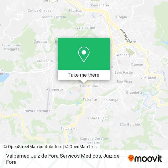 Mapa Valpamed Juiz de Fora Servicos Medicos