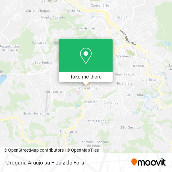 Mapa Drogaria Araujo sa F