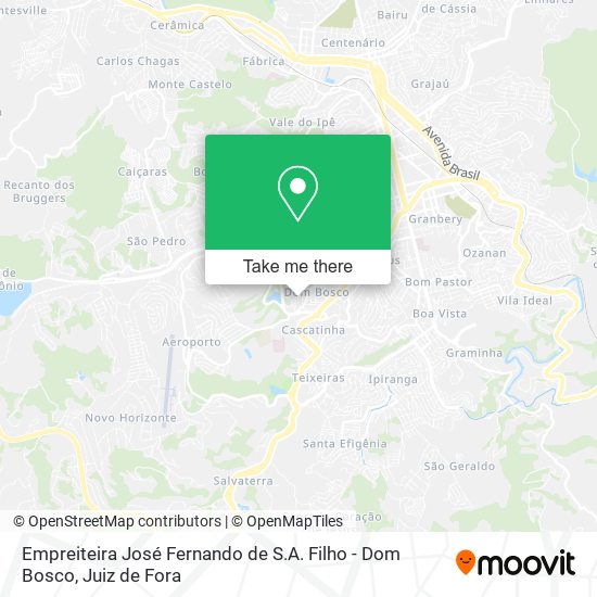 Empreiteira José Fernando de S.A. Filho - Dom Bosco map