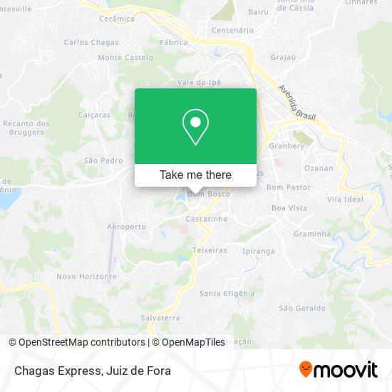 Chagas Express map