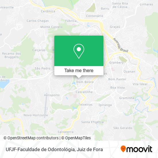 Mapa UFJF-Faculdade de Odontológia