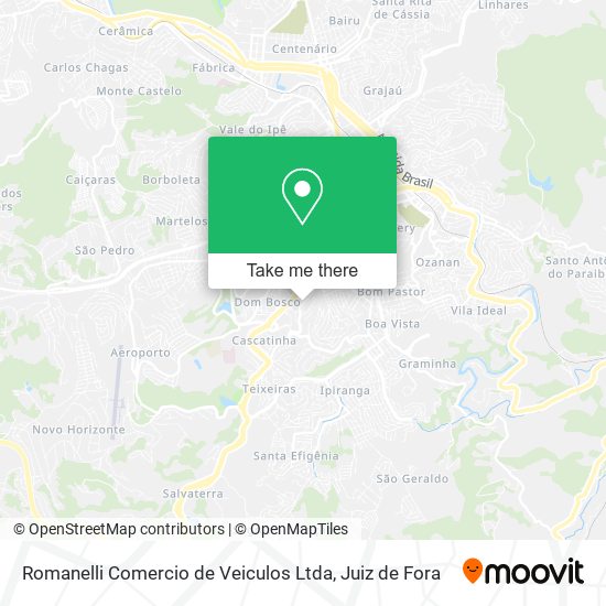 Romanelli Comercio de Veiculos Ltda map