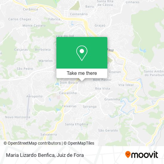 Maria Lizardo Benfica map