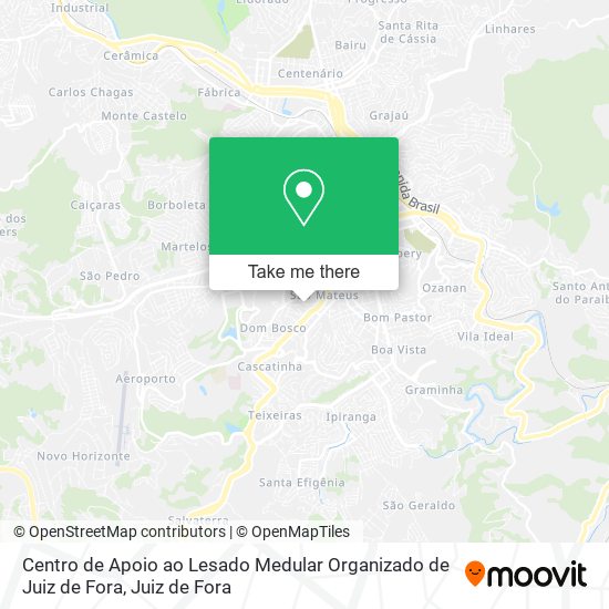 Centro de Apoio ao Lesado Medular Organizado de Juiz de Fora map