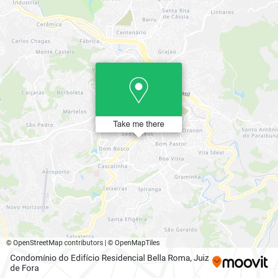 Mapa Condomínio do Edifício Residencial Bella Roma