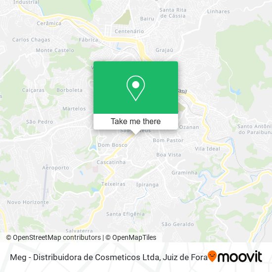 Mapa Meg - Distribuidora de Cosmeticos Ltda