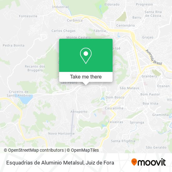 Esquadrias de Aluminio Metalsul map