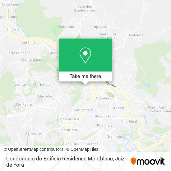 Mapa Condominio do Edificio Residence Montblanc