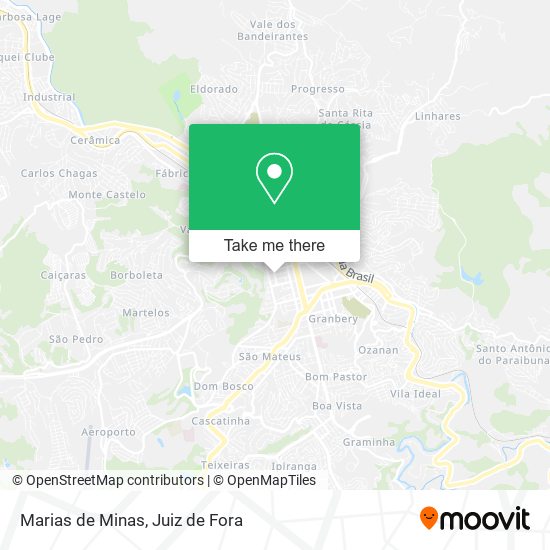 Mapa Marias de Minas