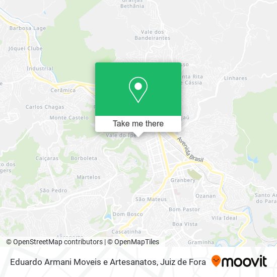 Mapa Eduardo Armani Moveis e Artesanatos