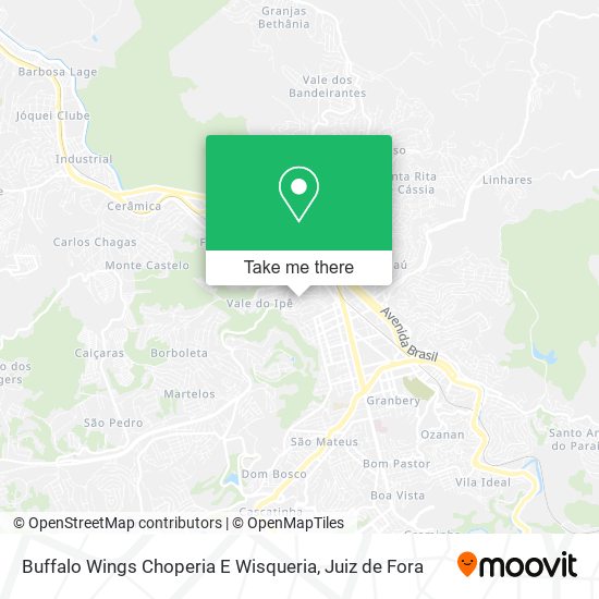 Mapa Buffalo Wings Choperia E Wisqueria