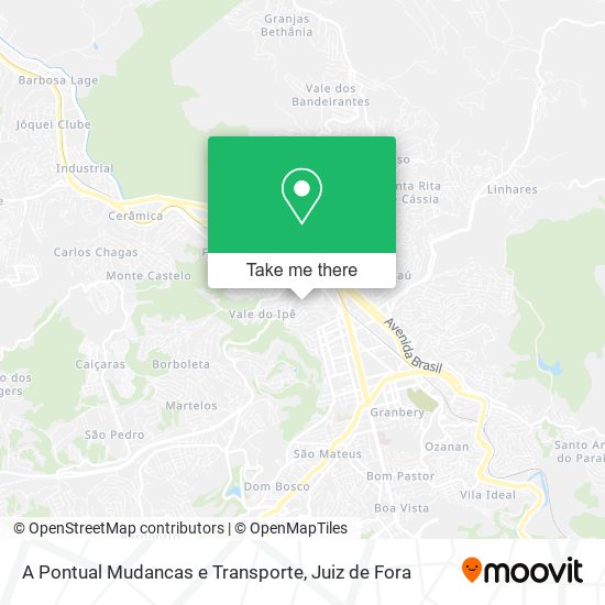 A Pontual Mudancas e Transporte map