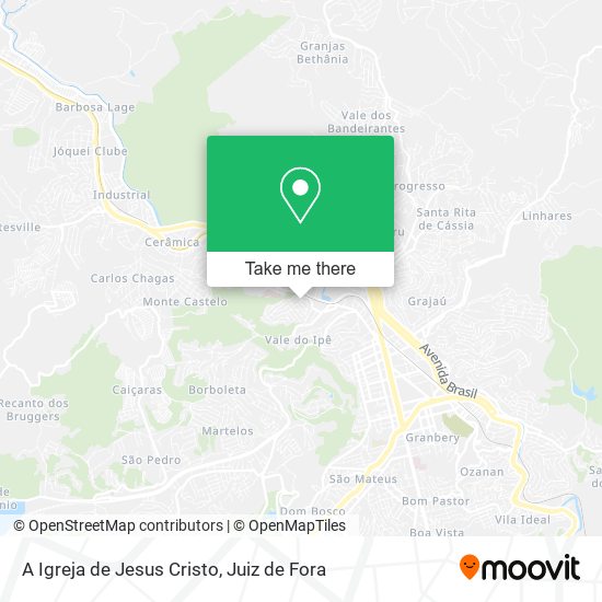 Mapa A Igreja de Jesus Cristo