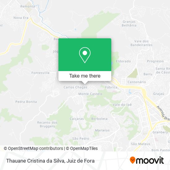 Thauane Cristina da Silva map
