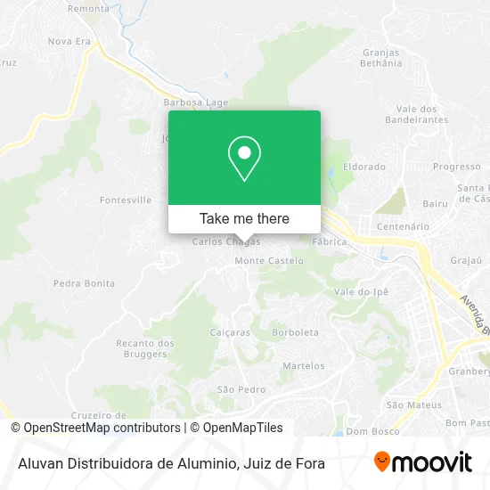 Aluvan Distribuidora de Aluminio map