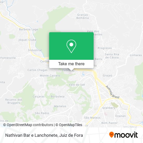 Mapa Nathivan Bar e Lanchonete