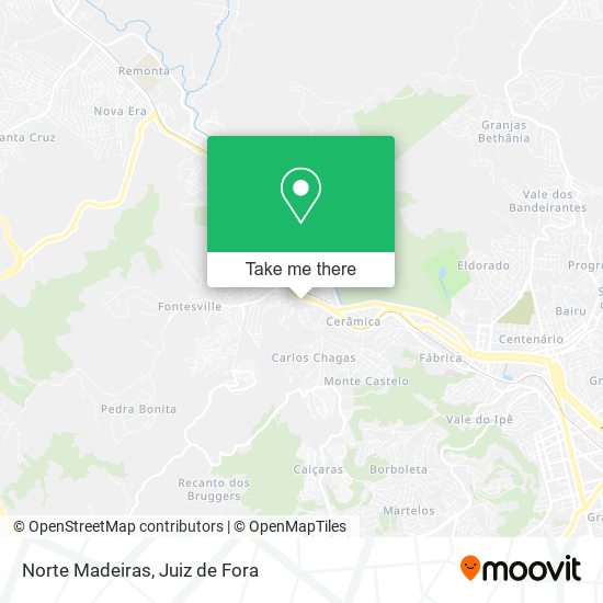 Norte Madeiras map